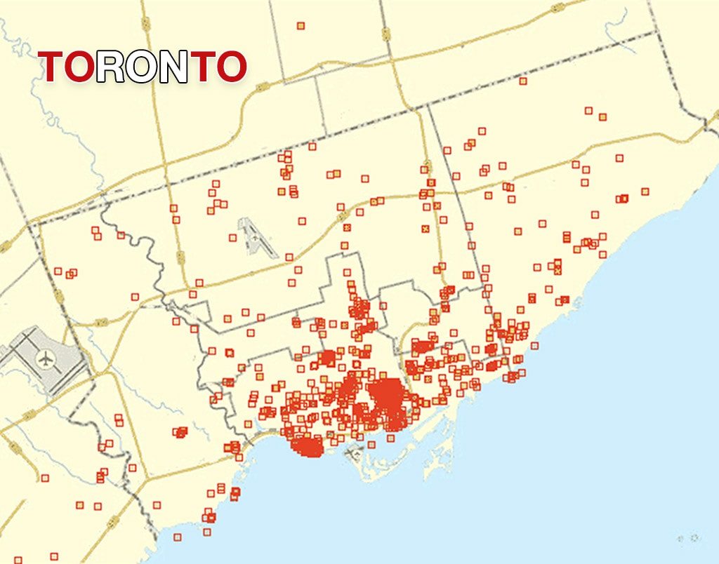 Toronto has Total Bed Bug Reports
