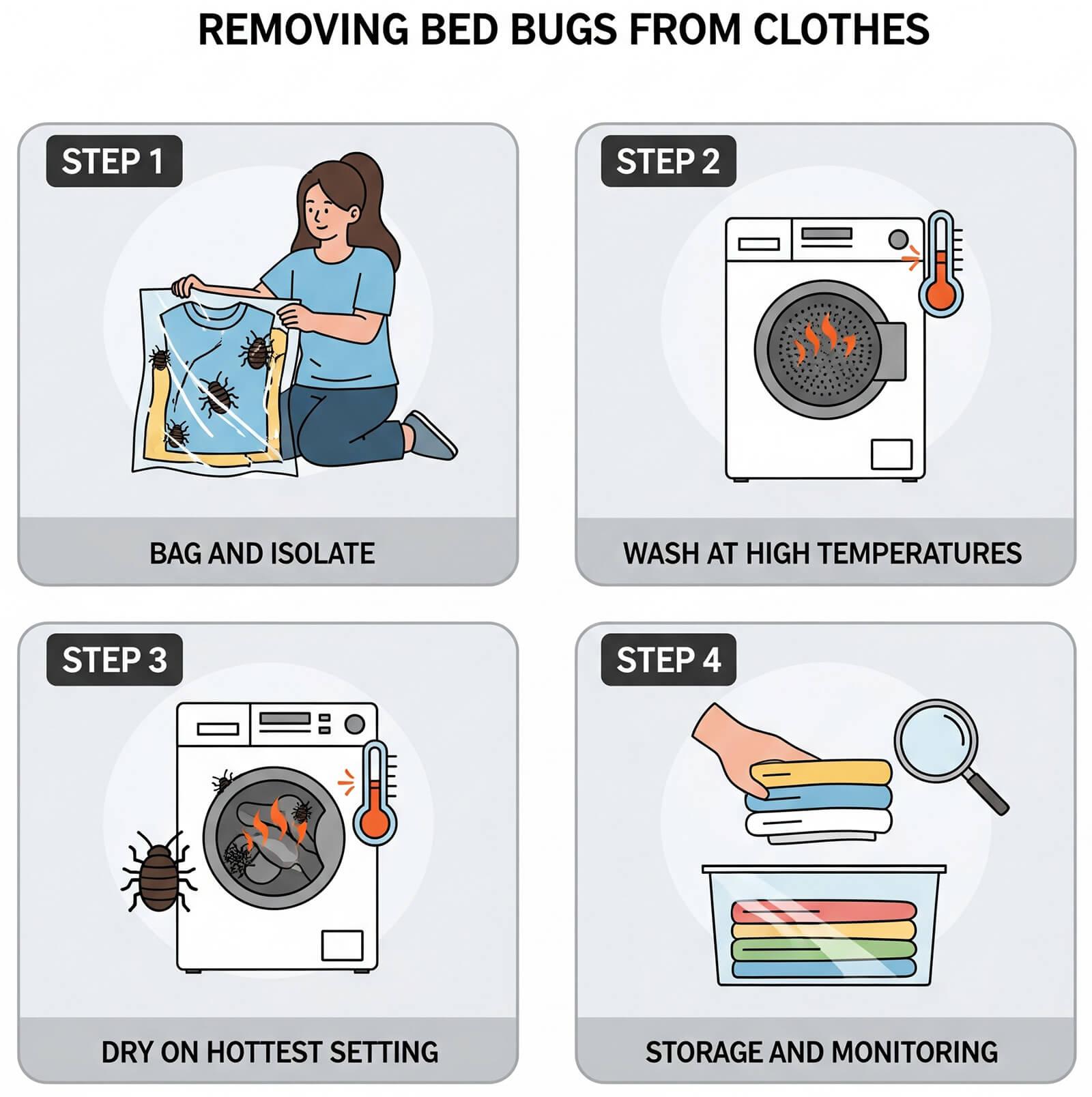 How to Remove Bed Bugs from Clothes