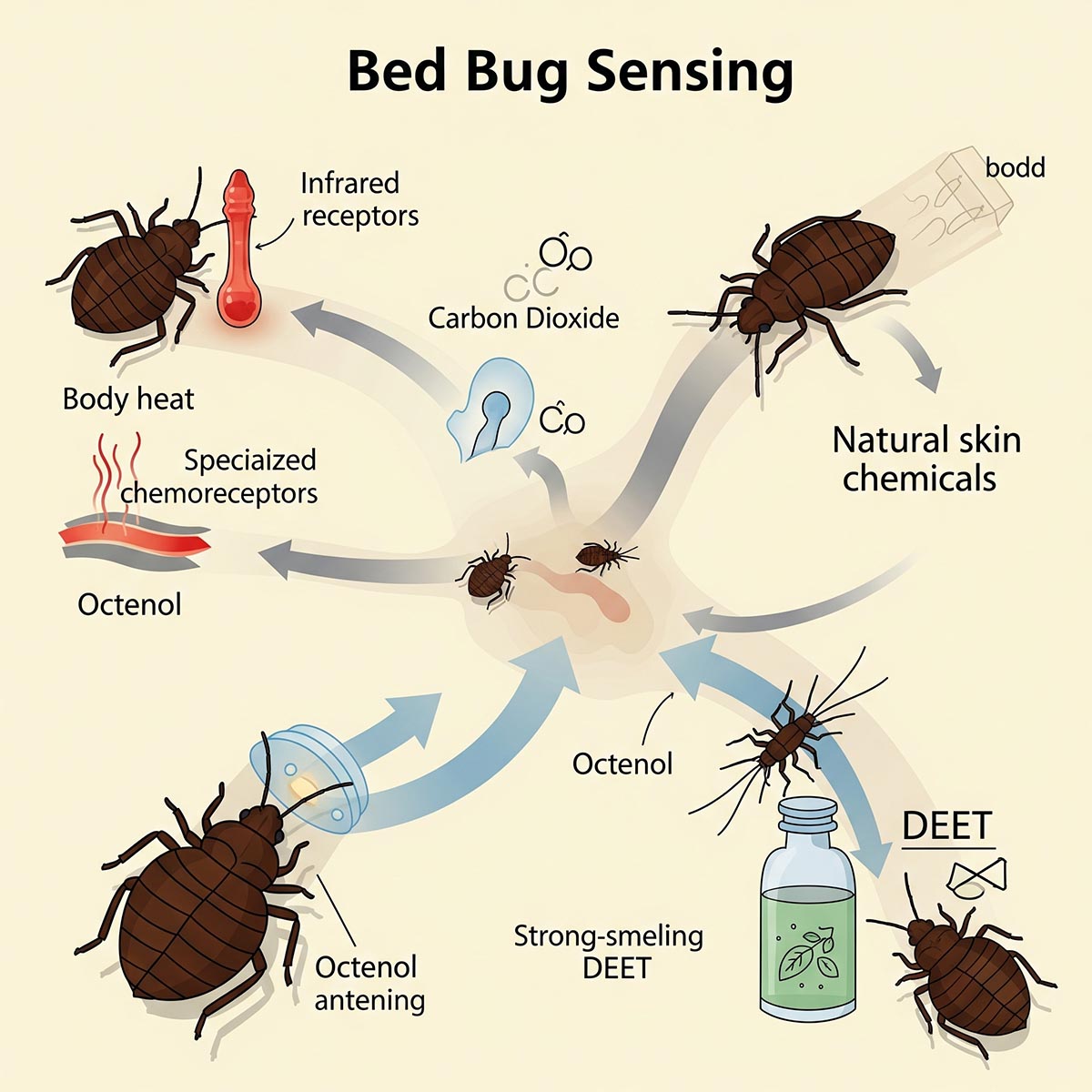 How Bed Bugs Sense Their Environment