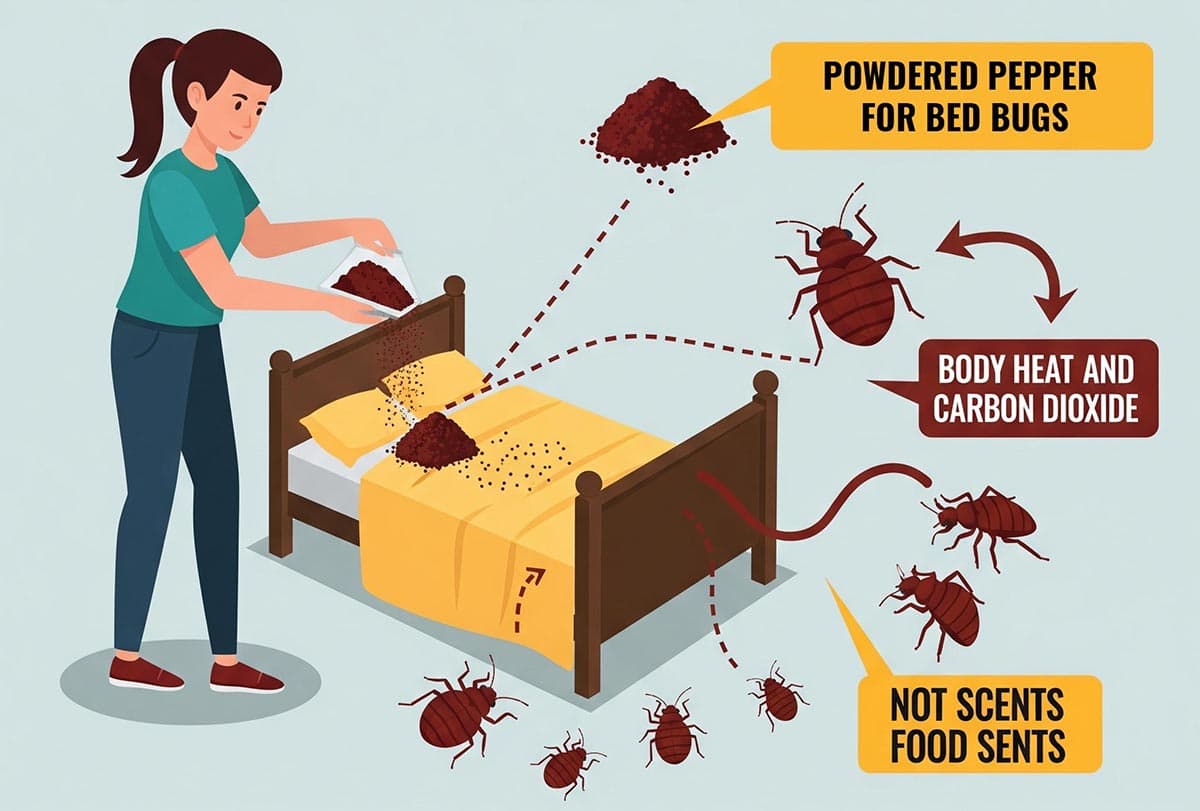 Powdered Pepper for Bed Bugs